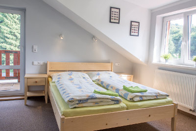 Unterkunft bei Karlovy Vary (Karlsbad), Erzgebirge - Vierbettstudio Pension Rieger
